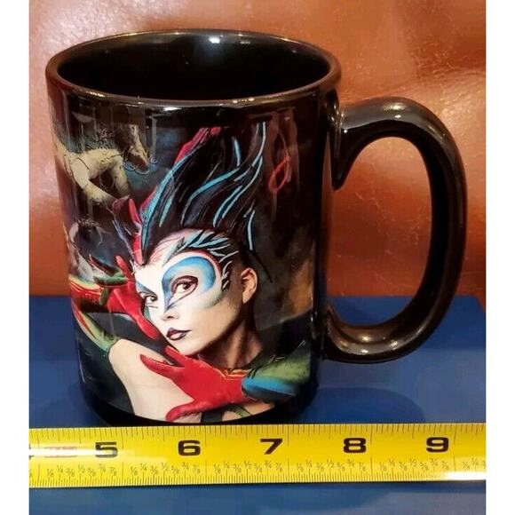 Cirque Du Soleil Coffee Cup Mug Acrobats Circus Thailand Jesters Halloween - Picture 8 of 10